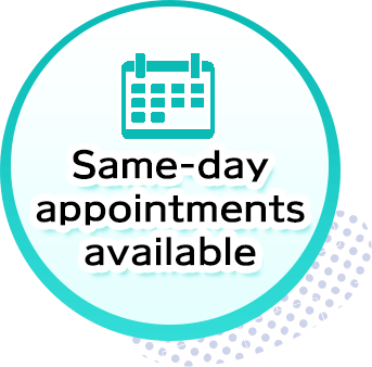Same-day appointments available